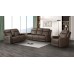 Asher Manual Reclining Sofa Brown